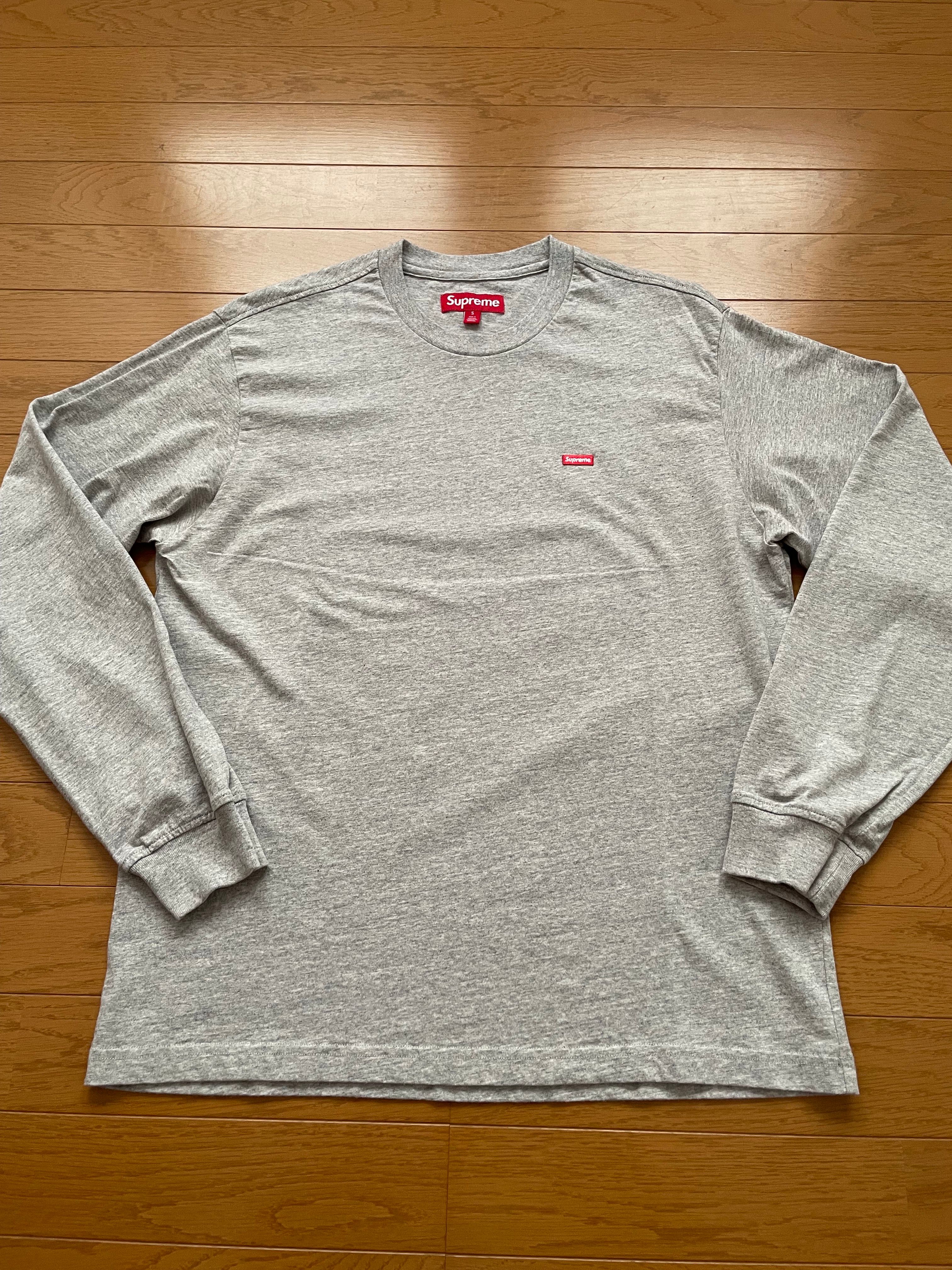 Supreme Small Box L/S Tee "Heather Grey"(23FW)