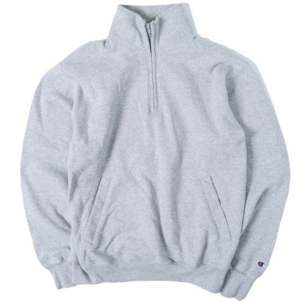 Champion チャンピオン ECO FLEECE CLUB MARUKIN 裏起毛 ハーフジップスウェット M グレー トレーナー プルオーバー トップス g14039
