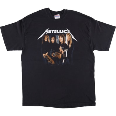 古着 00年代 ヘインズ Hanes METALLICA メタリカ バンドTシャツ バンT メンズL相当/eaa575359