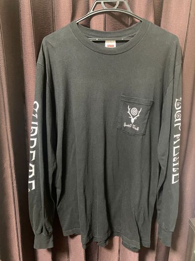 Supreme / SOUTH2 WEST8 L/S Pocket Tee "Black"