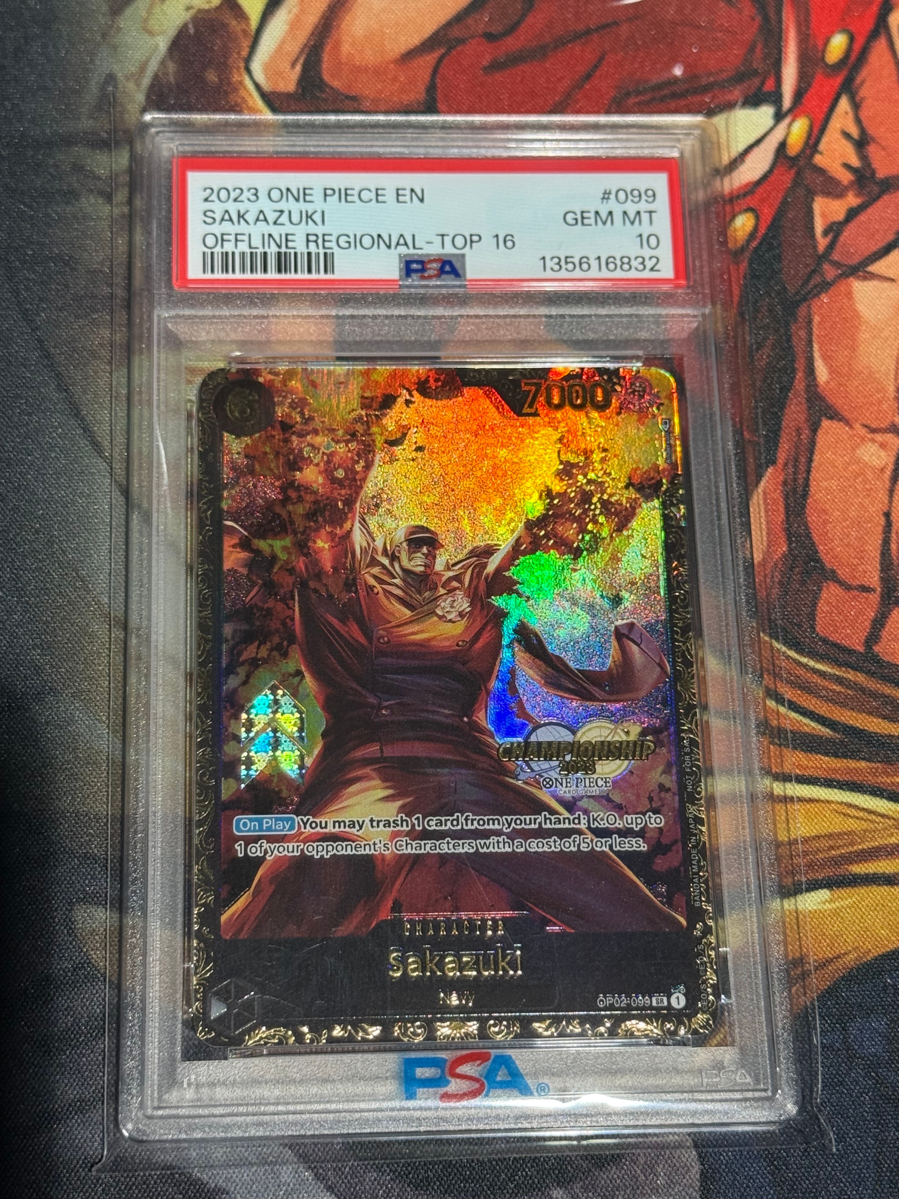 サカズキ SR-P [OP02-099]【英語版】(プロモーションカード「チャンピオンシップ 2023 記念品」)