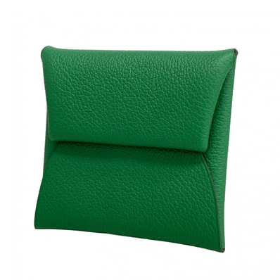 ★最終価格【6dd5288】エルメス コインケース バスティア エバーカラー バンブー シルバー金具 C刻印【中古】メンズ レディース ユニセックス