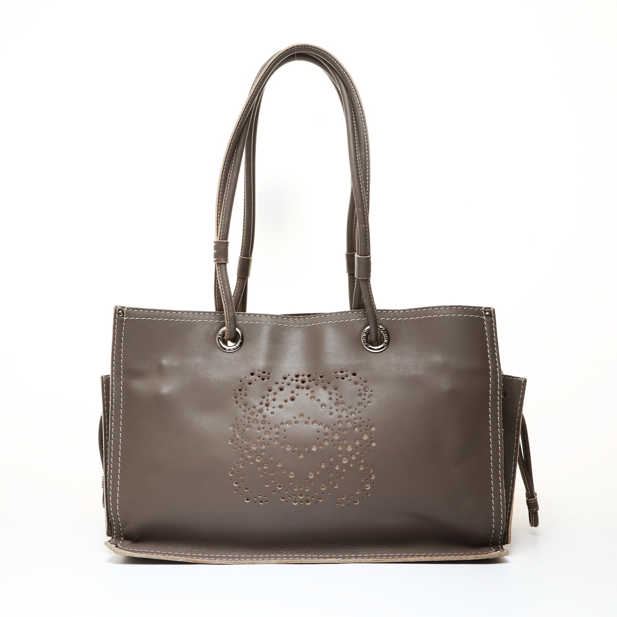 ロエベ LOEWE アナグラム レザー トートバッグ【中古】