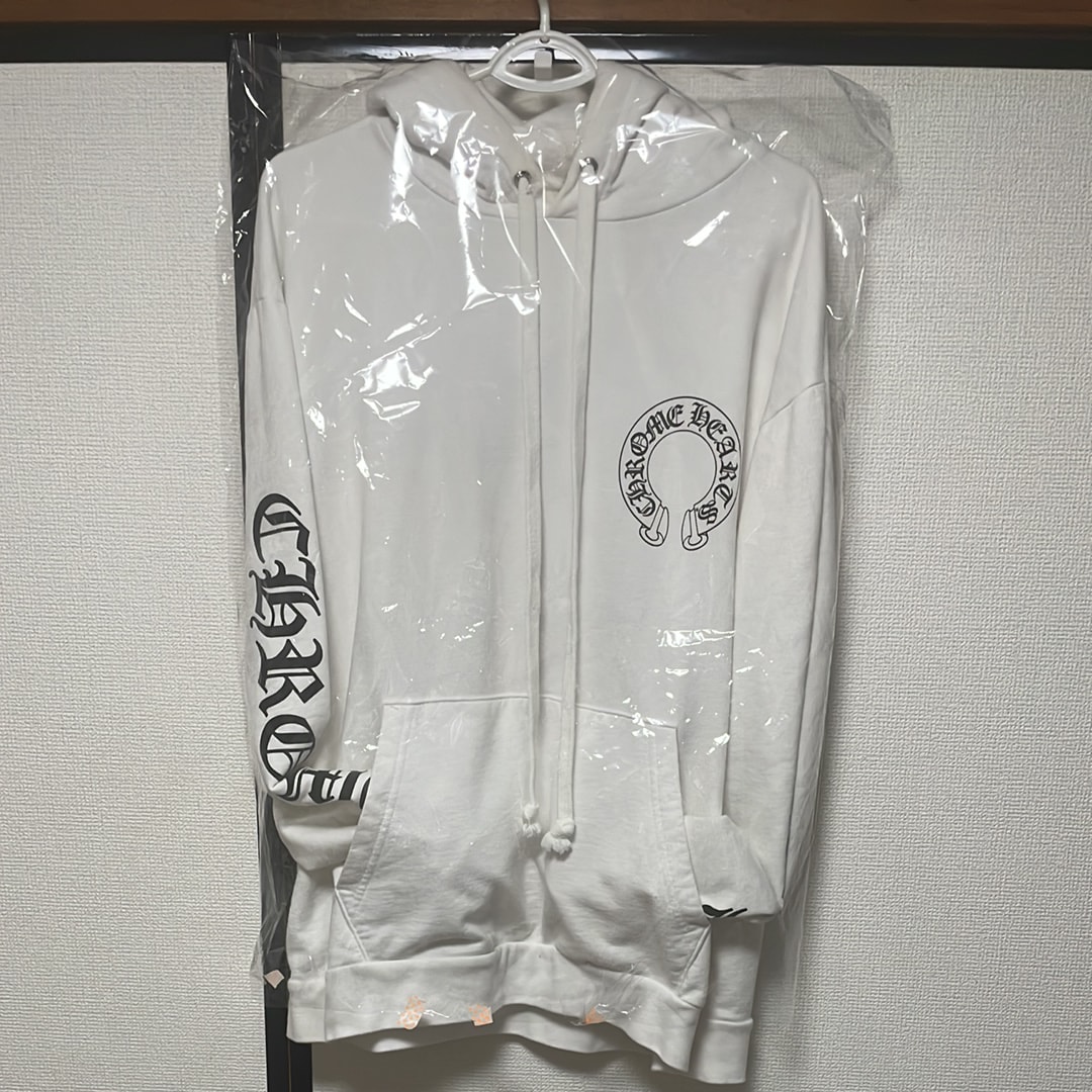 Chrome Hearts PPO HD Chomper PLVR Matty Boy Back Print Pullover Hoodie "White"