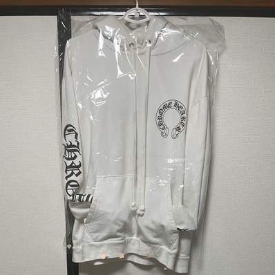Chrome Hearts PPO HD Chomper PLVR Matty Boy Back Print Pullover Hoodie "White"