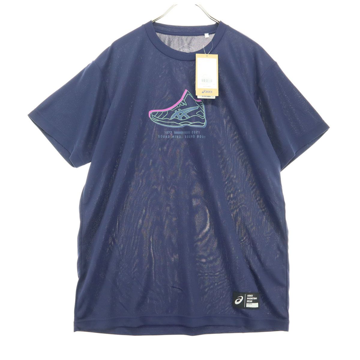 未使用 asics 半袖 ラウンドネック Tシャツ