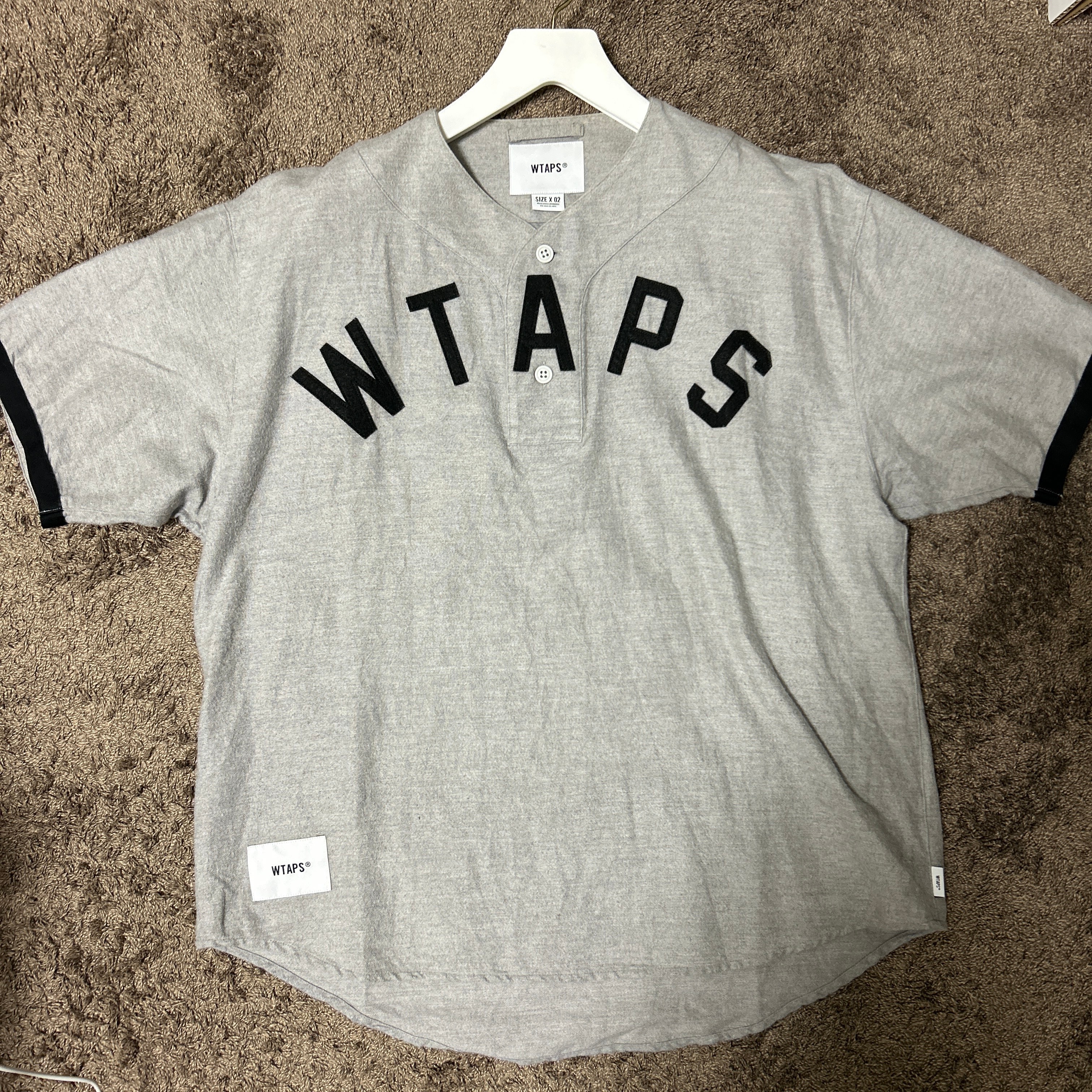 Wtaps LEAGUE / SS / COTTON. FLANNEL "Gray"