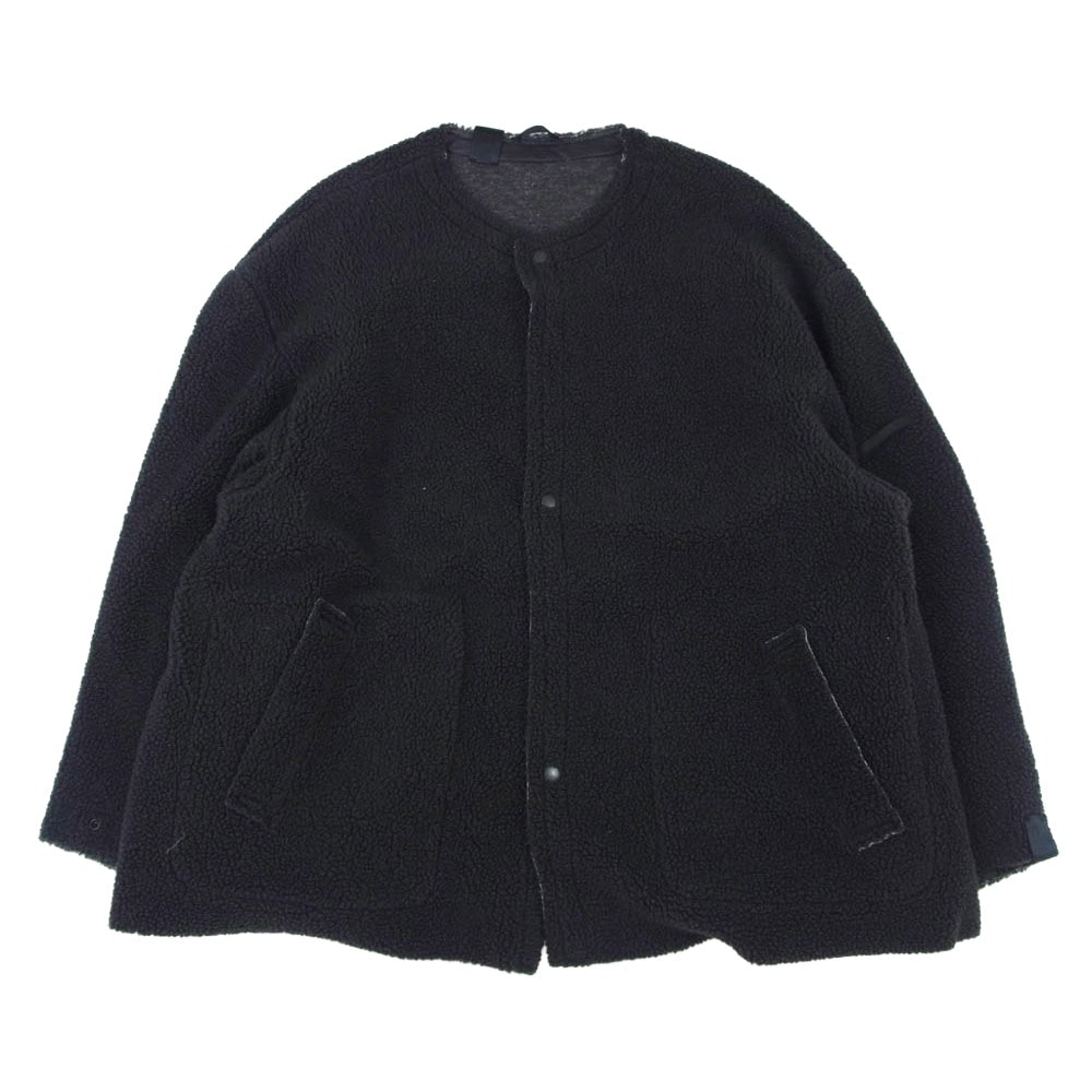 N.HOOLYWOOD エヌハリウッド コート 2212-C005-006 ノーカラー リバーシブルコート フリースジャケット ブラック系 40【中古】