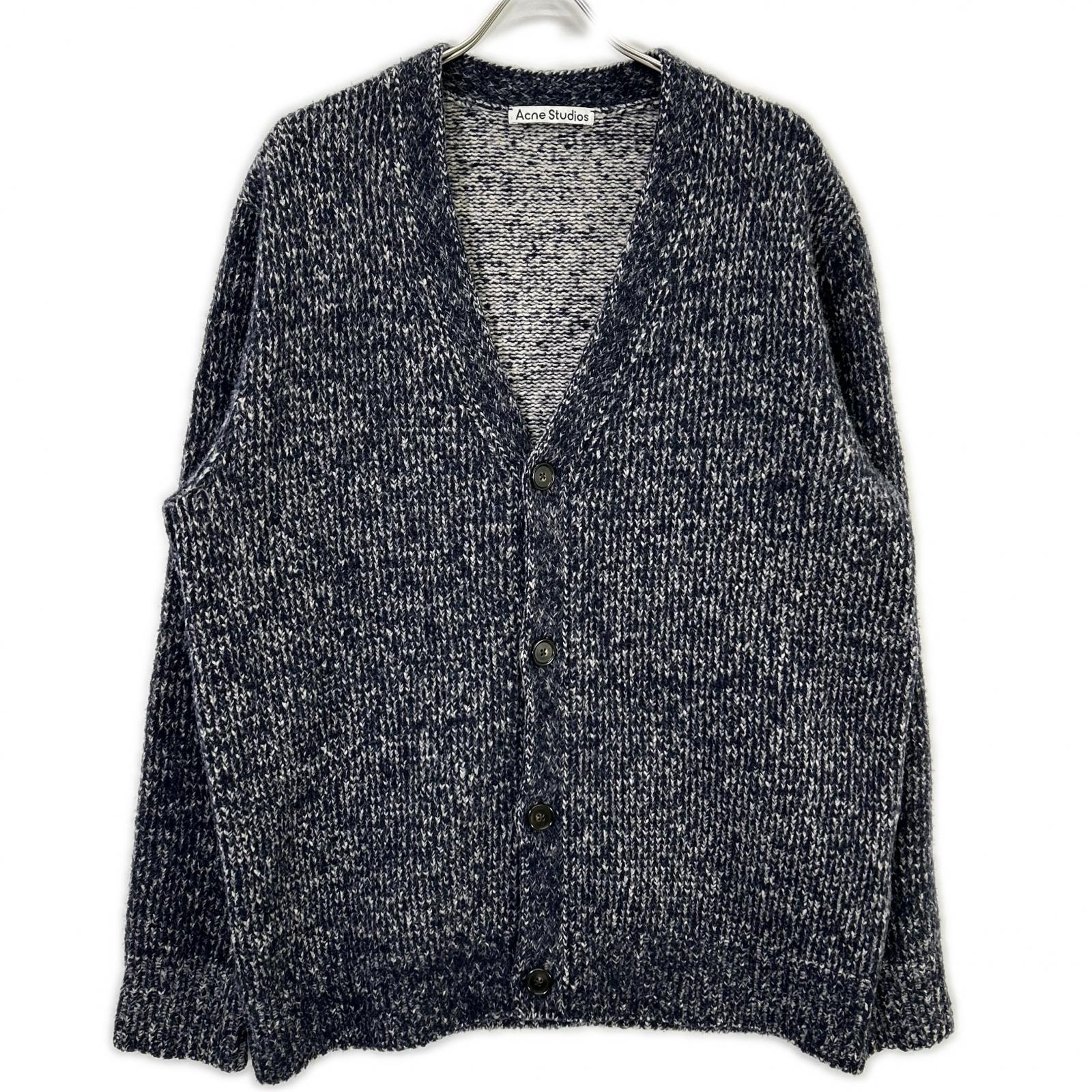 アクネ ストゥディオズ FN-MN-KNIT000228 ネイビー カシミヤニットカーディガン M