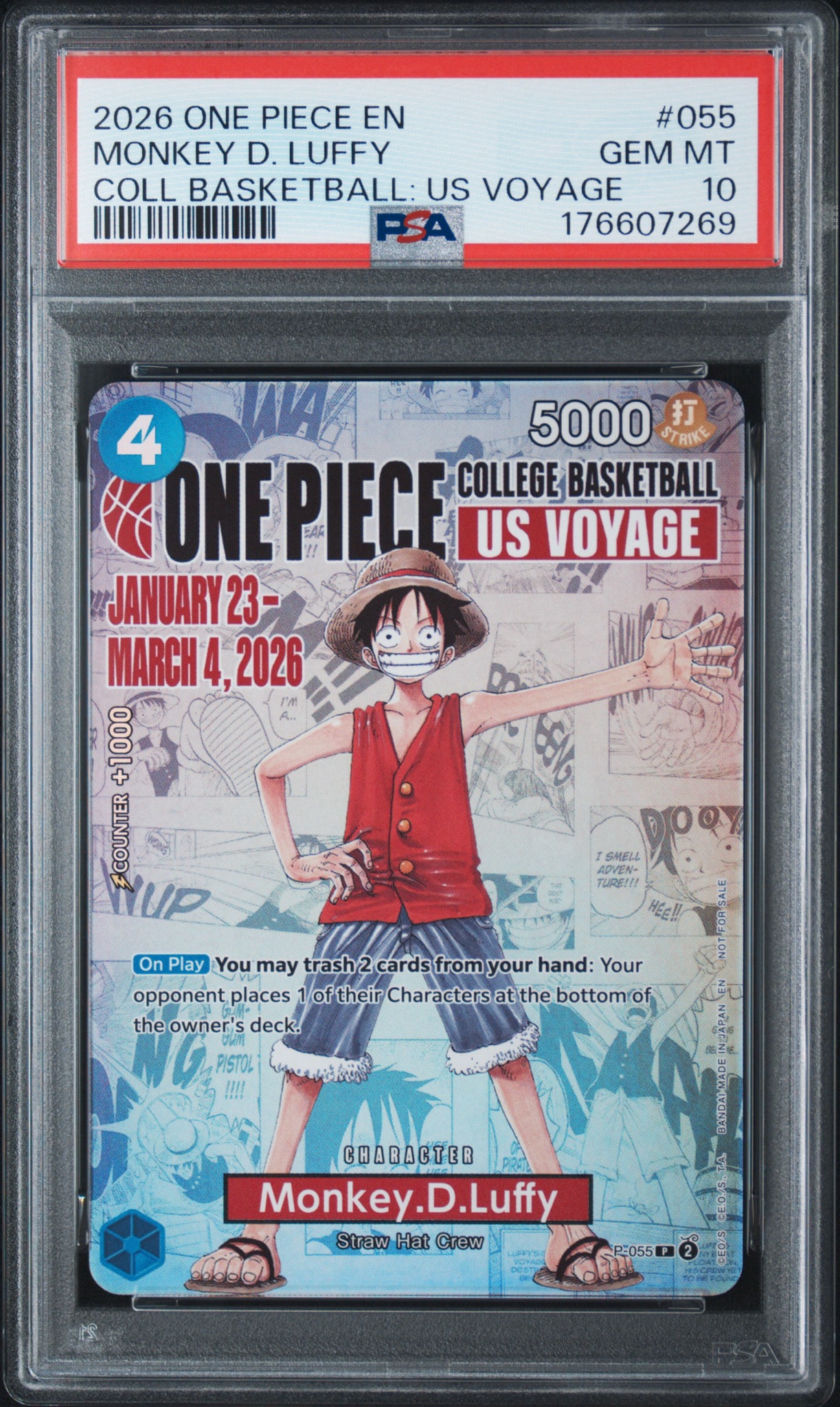 モンキー・D・ルフィ [P-055]「ワンピース カレッジ バスケットボール モンキー・D・ルフィ：P (開封済) [P-055]【英語版】(プロモーション