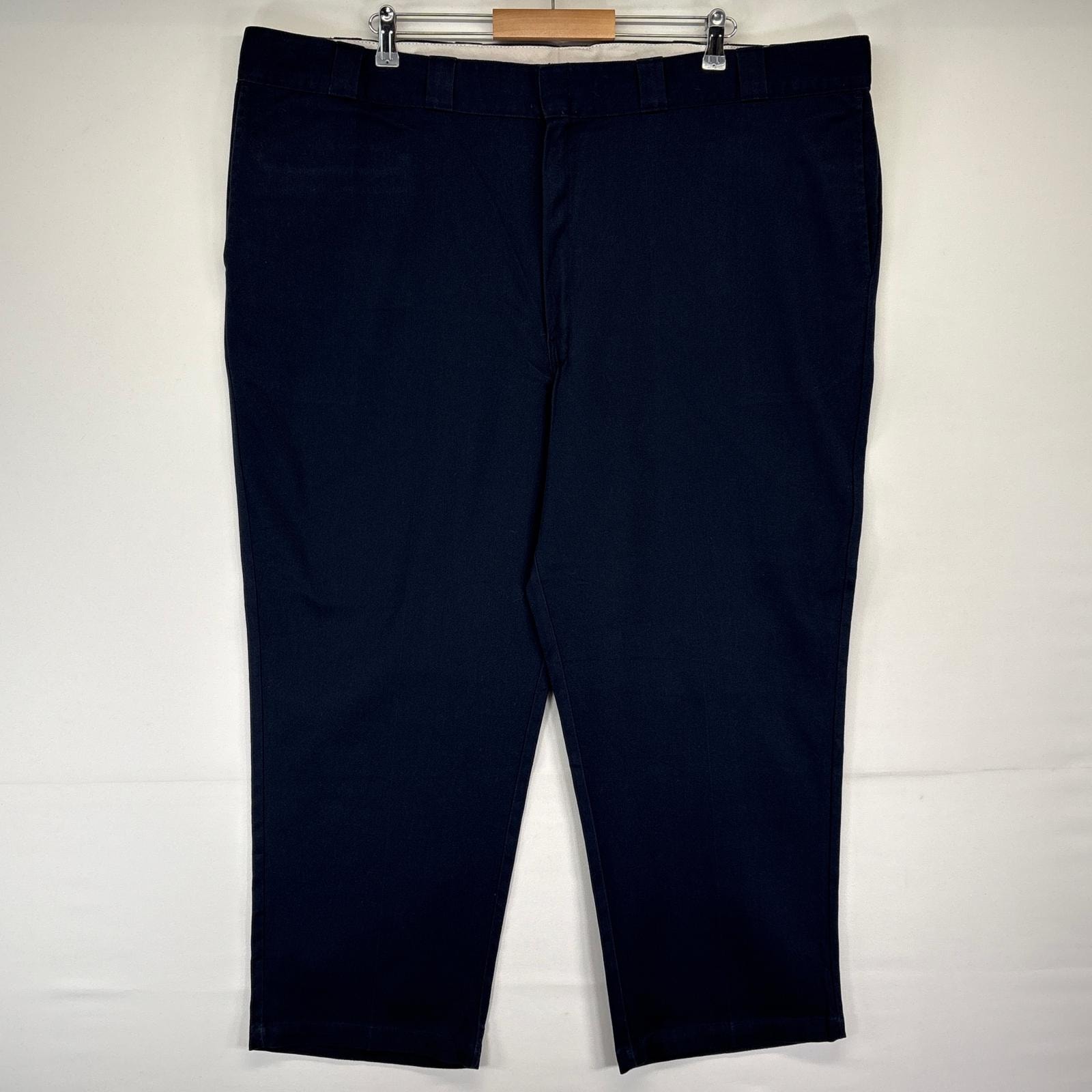 古着 ディッキーズ Dickies ワークパンツ 874 ワンポイントロゴ 長ズボン チノパン 大きいサイズ  ネイビー メンズ