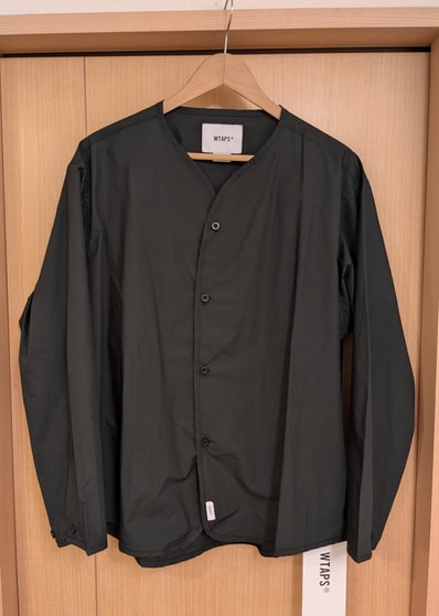 WTAPS Scout 01 / LS / Cotton. Broadcloth "Black"