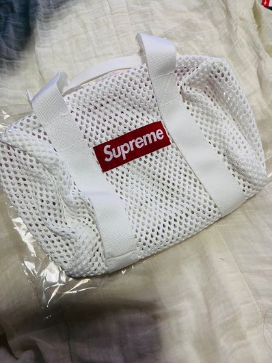 Supreme Mesh Mini Duffle Bag "White" (23SS)