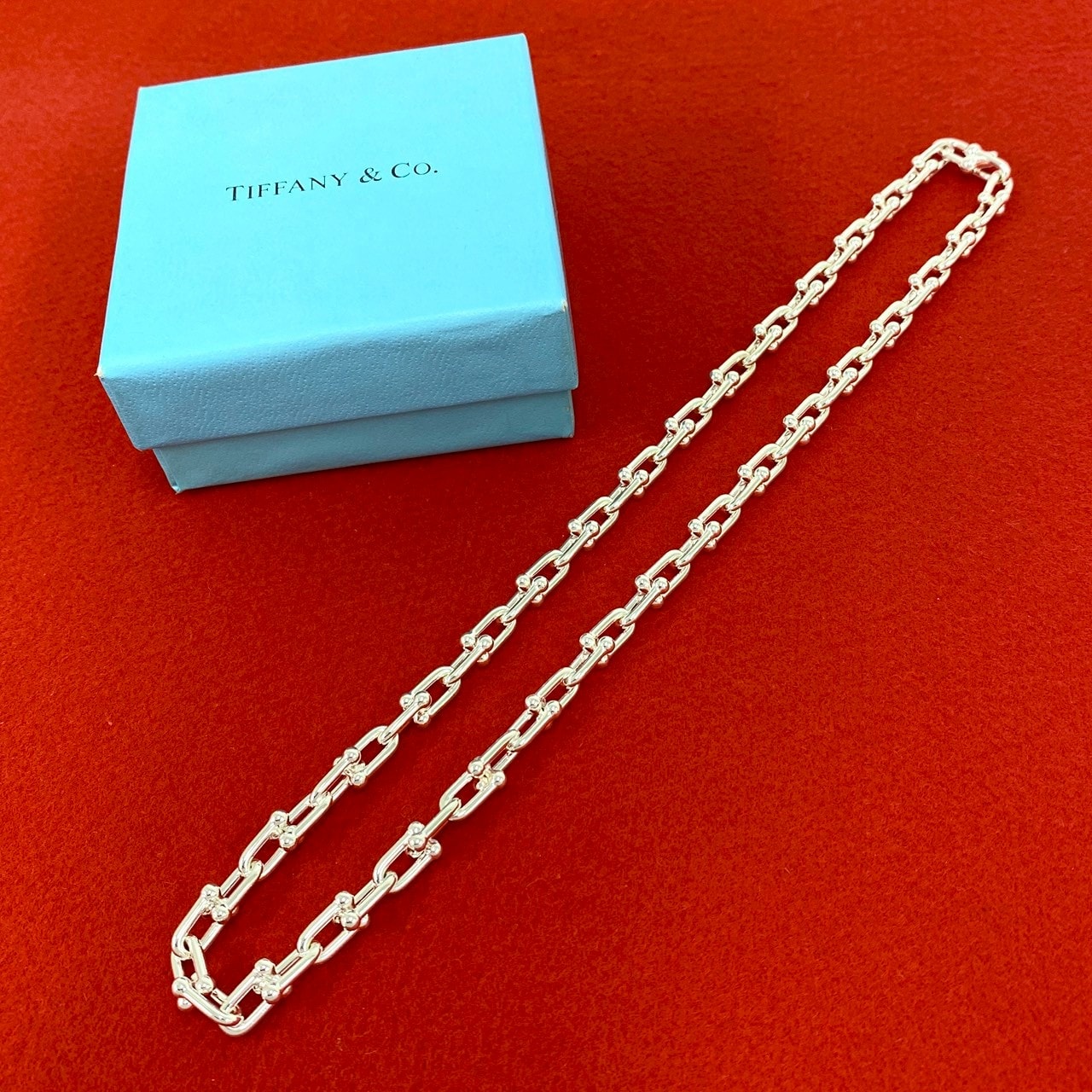 TIFFANY&Co. ティファニー ハードウェア スモールリンク ネックレス シルバー925 ネックレス シルバー
 808-6