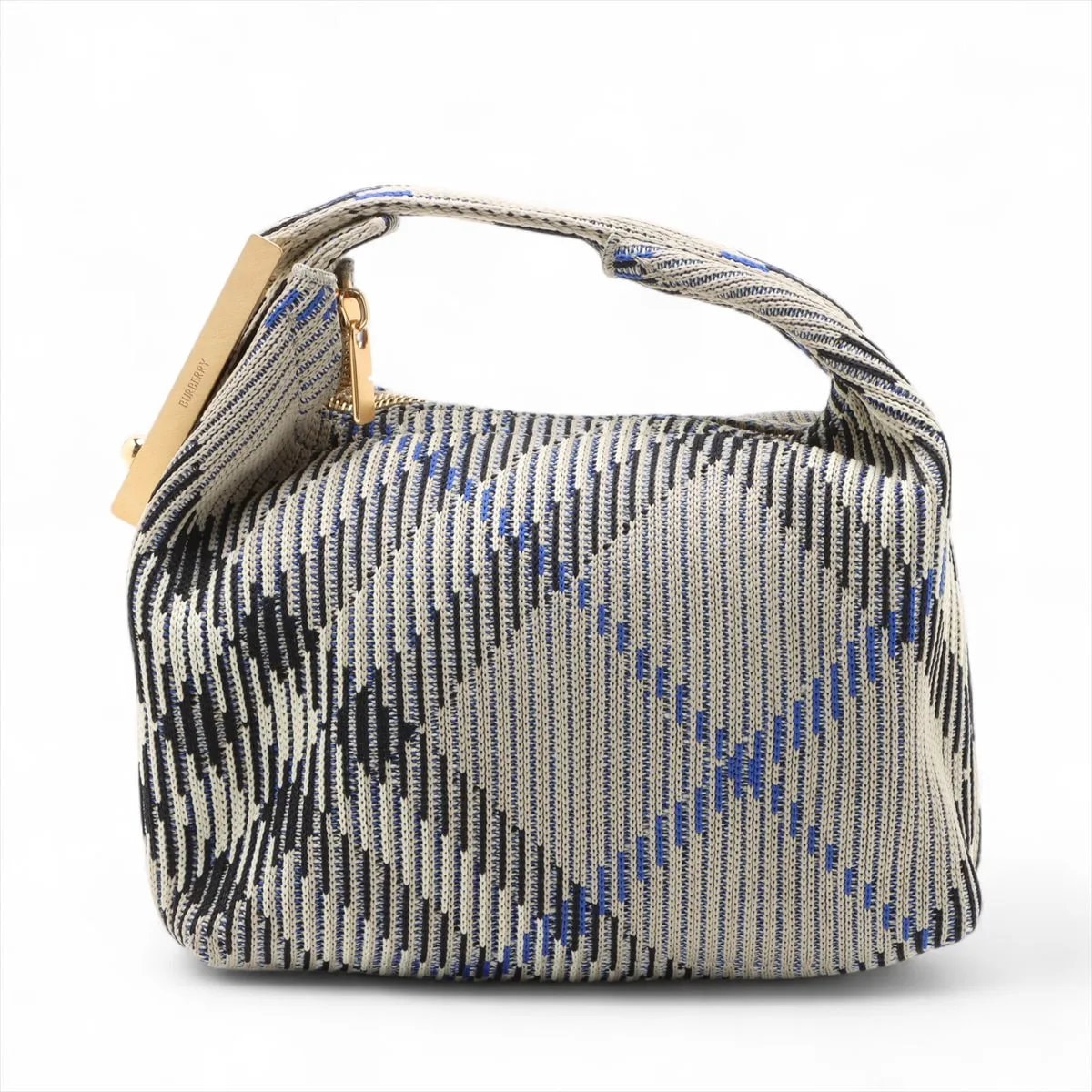 ■極美品 バーバリー ミニ ペグ ダッフルバッグ ポーチ チェック柄