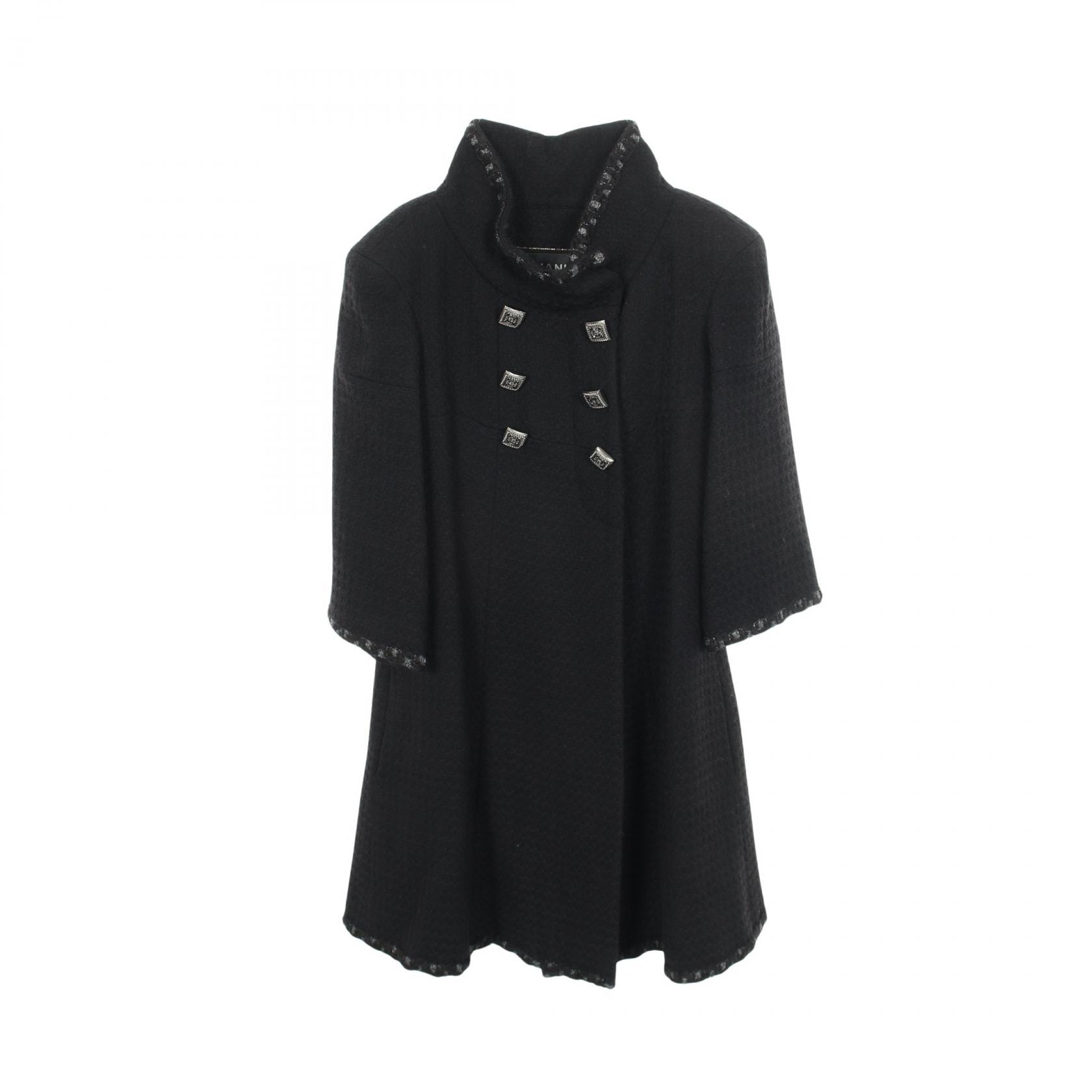 シャネル CHANEL ココボタン 衣料品 アウター ウール レディース ブラック系 P41578V28654 【中古】