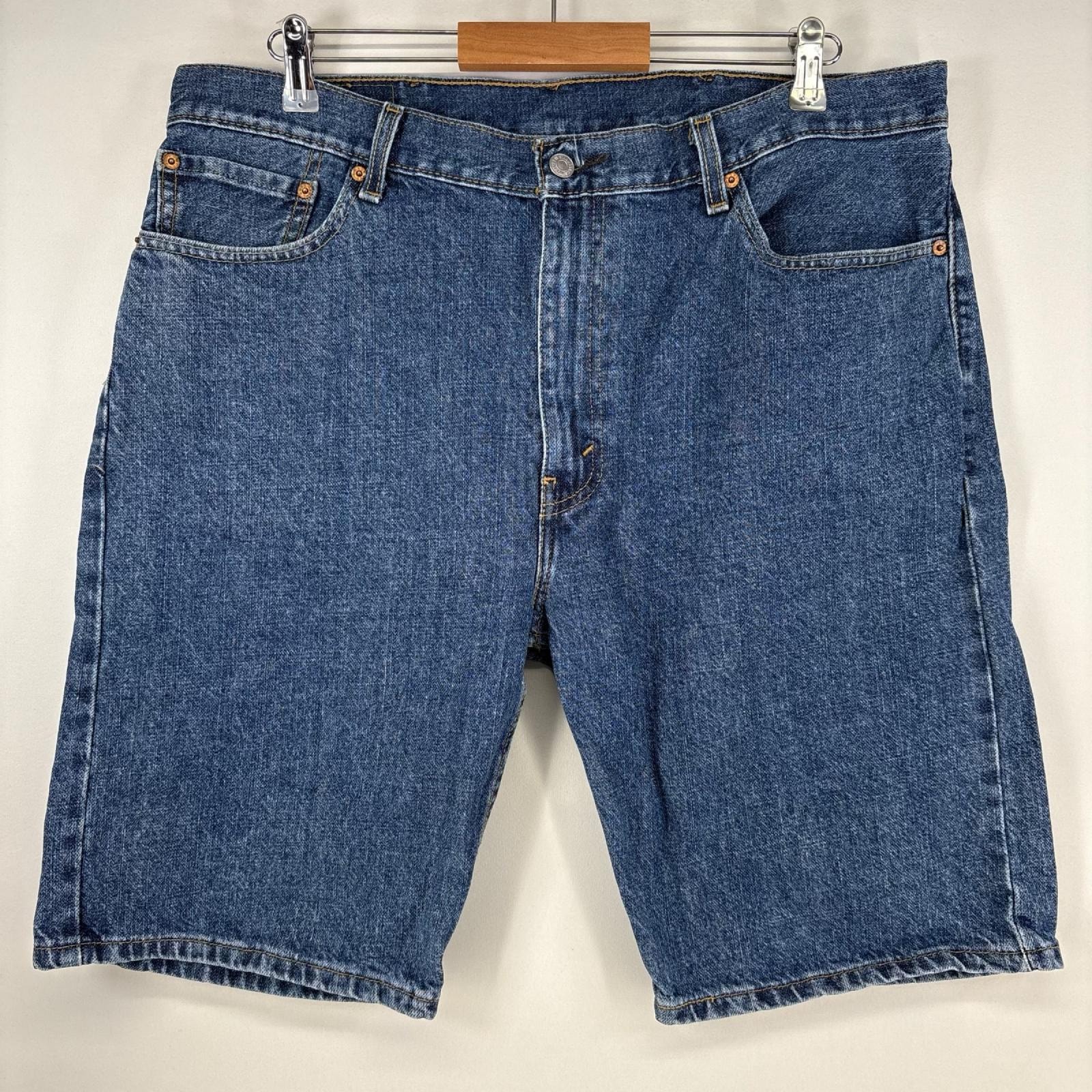 古着 リーバイス Levi's ショートパンツ 505 ストレート ジップ ハーフパンツ デニム 大きいサイズ w38  ブルー メンズ