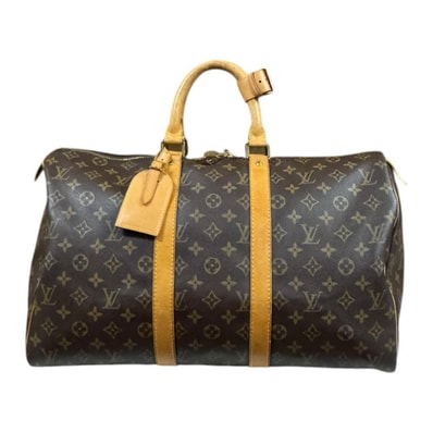 ルイヴィトン キーポル45 モノグラム ハンドバッグ モノグラムキャンバス M41428 ブラウン ユニセックス LOUIS VUITTON 中古