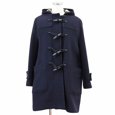 美品 バーバリー ダッフル コート メンズ ネイビー 52 BURBERRY