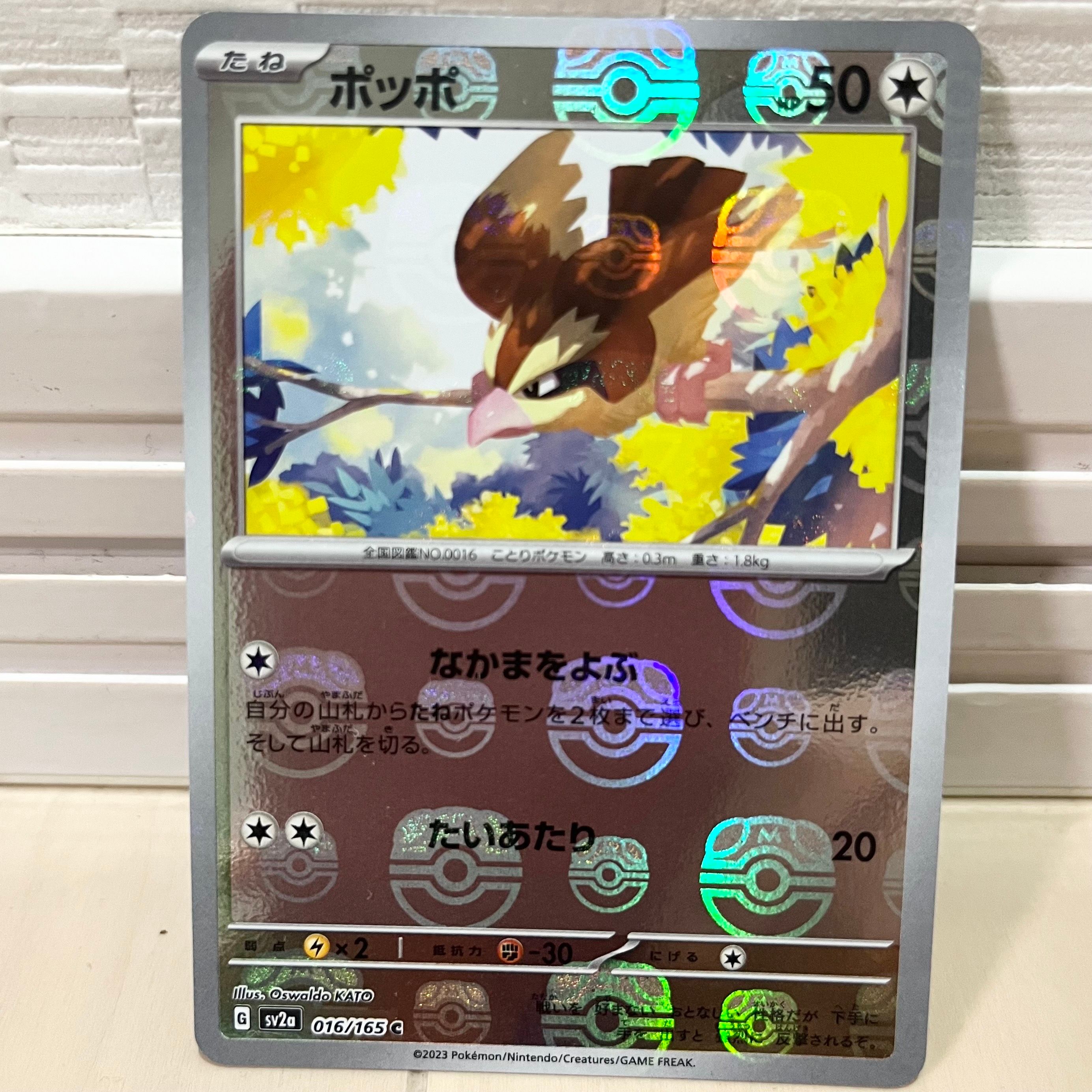 ポッポ C: マスターボールミラー[SV2a 016/165](強化拡張パック「ポケモンカード151」)