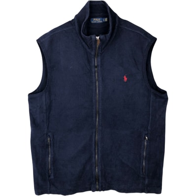 古着 ラルフローレン Ralph Lauren POLO RALPH LAUREN 前開き コットンニットベスト メンズL相当/rab181119