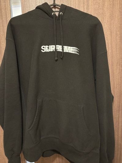 Supreme Motion Logo Hooded Sweatshirt "Black" (23SS)