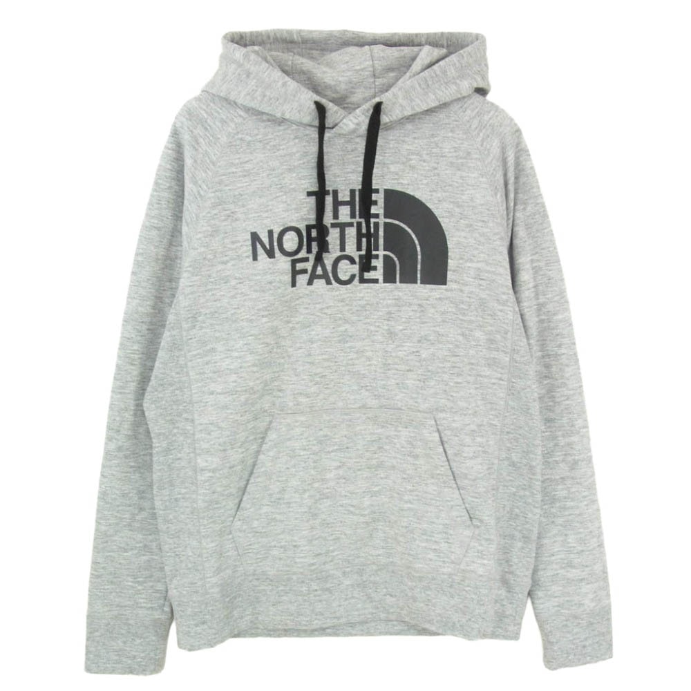 THE NORTH FACE ノースフェイス NT12297 Color Heathered Sweat Hoodie ロゴプリント カラー ヘザード スウェット フーディ プルオーバー パーカー グレー系 L【中古】