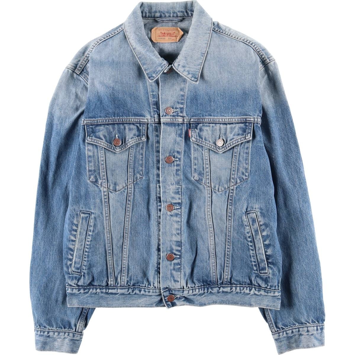 古着 00年代 リーバイス Levi's 70550-0429 ユーロモデル デニムジャケット Gジャン メンズL相当/eaa599859