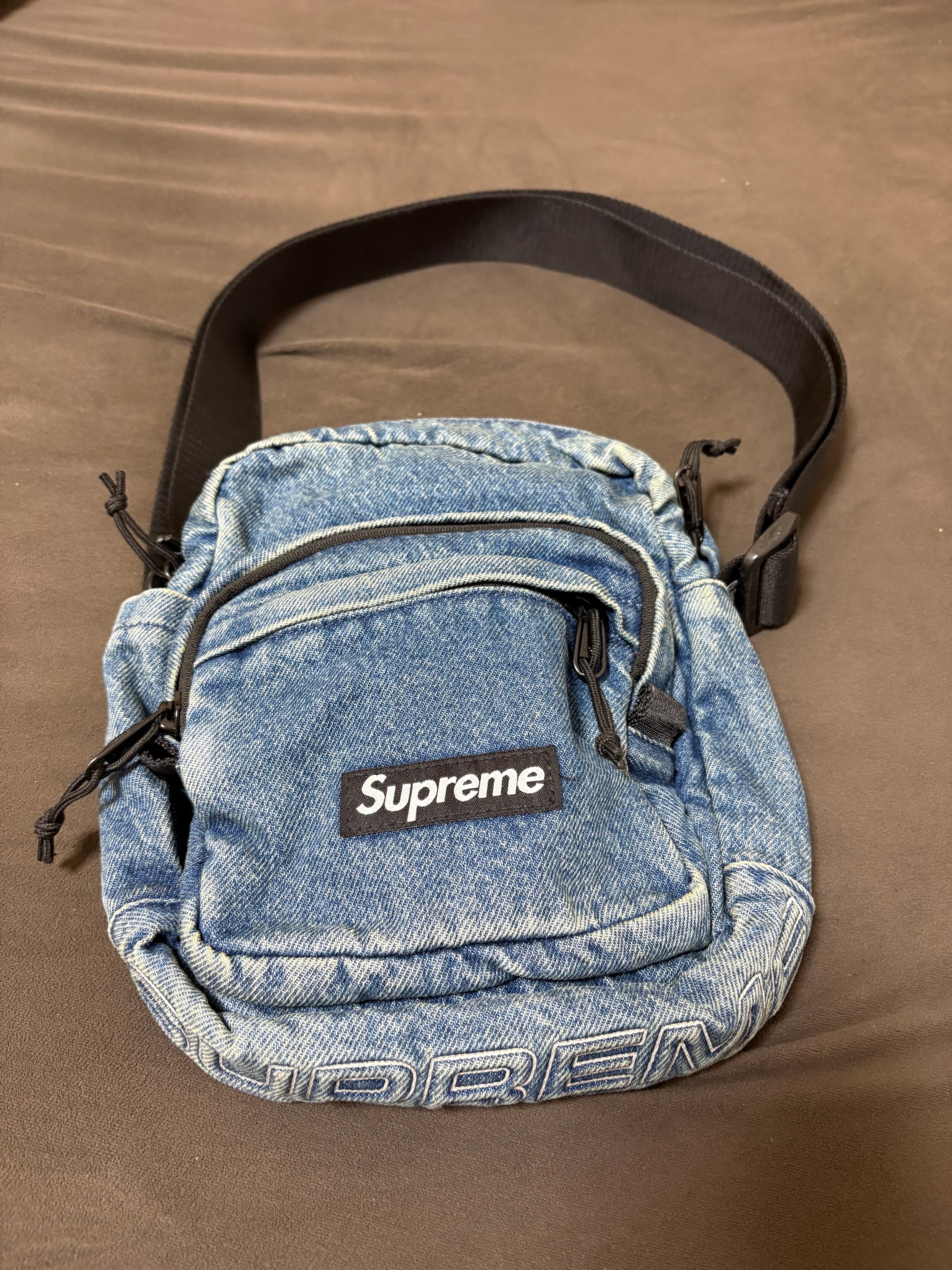 Supreme Denim Shoulder Bag 