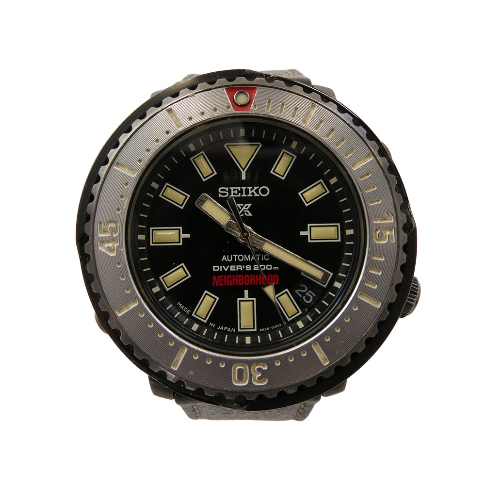 SEIKO セイコー 時計 SBDY077 × NEIGHBORHOOD ネイバーフッド Prospex DIVER SCUBA プロスペックス ダイバー スキューバ 自動巻 腕時計 ブラック系 レッド系【中古】