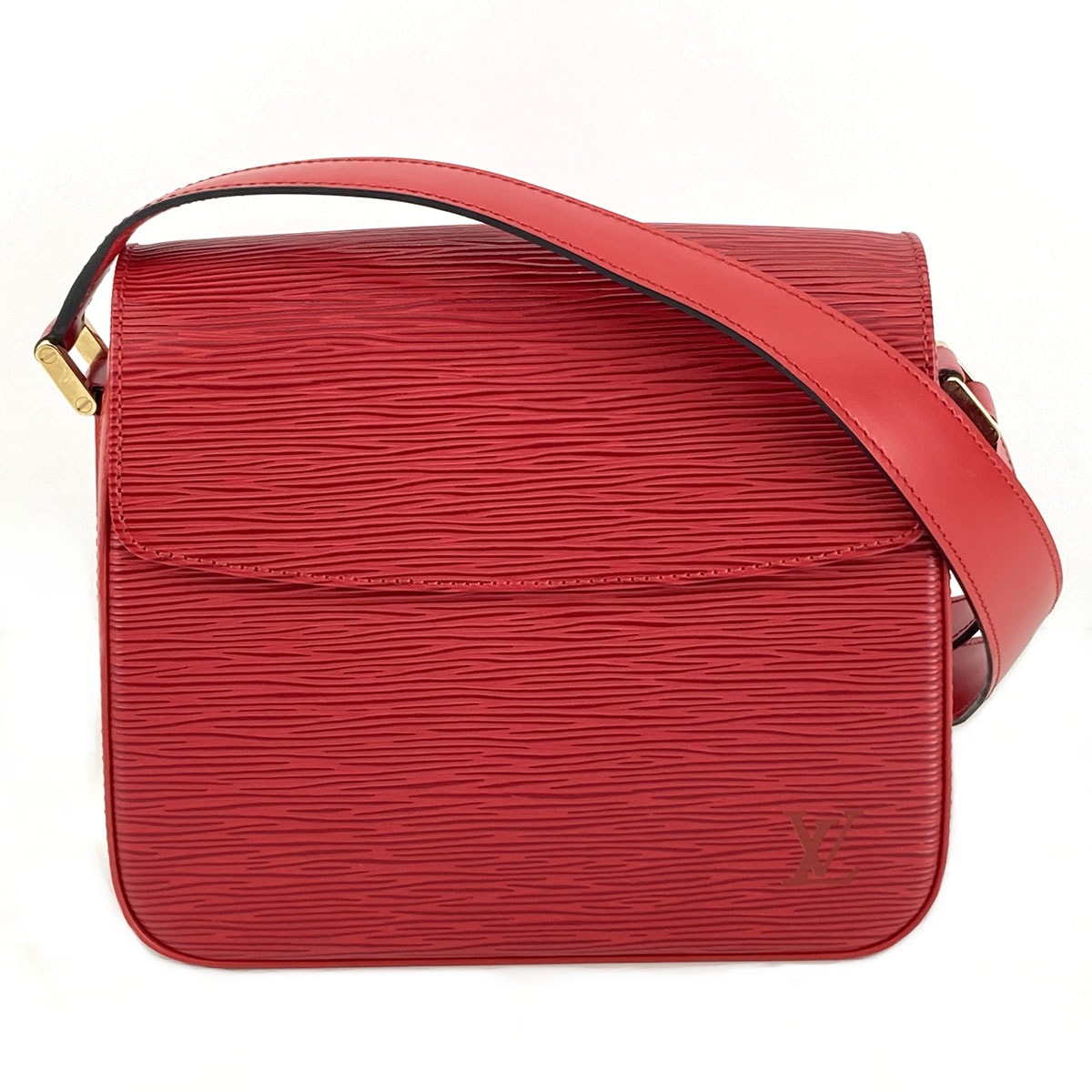 LOUIS VUITTON ルイ・ヴィトン ビュシ エピ ショルダーバッグ M52207 エピレザー レッド  レディース【中古】
