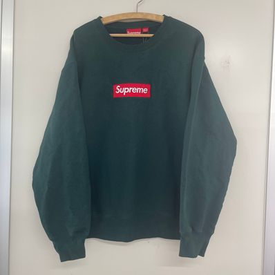 Supreme Box Logo Crewneck "Dark Pine" (22FW)