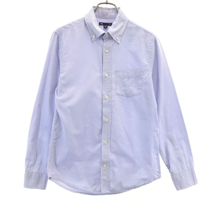 GAP ギャップ 長袖 ボタンダウンシャツ XS ネイビー系
