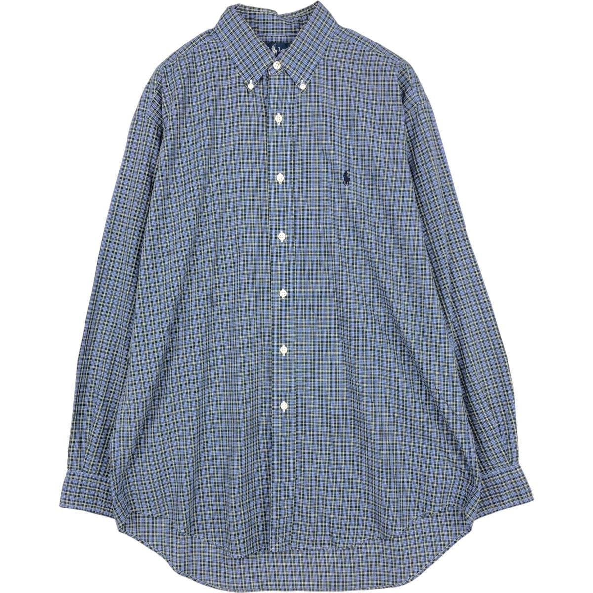 古着 ラルフローレン Ralph Lauren BLAKE 長袖 ボタンダウンチェックシャツ メンズM相当/eaa676711