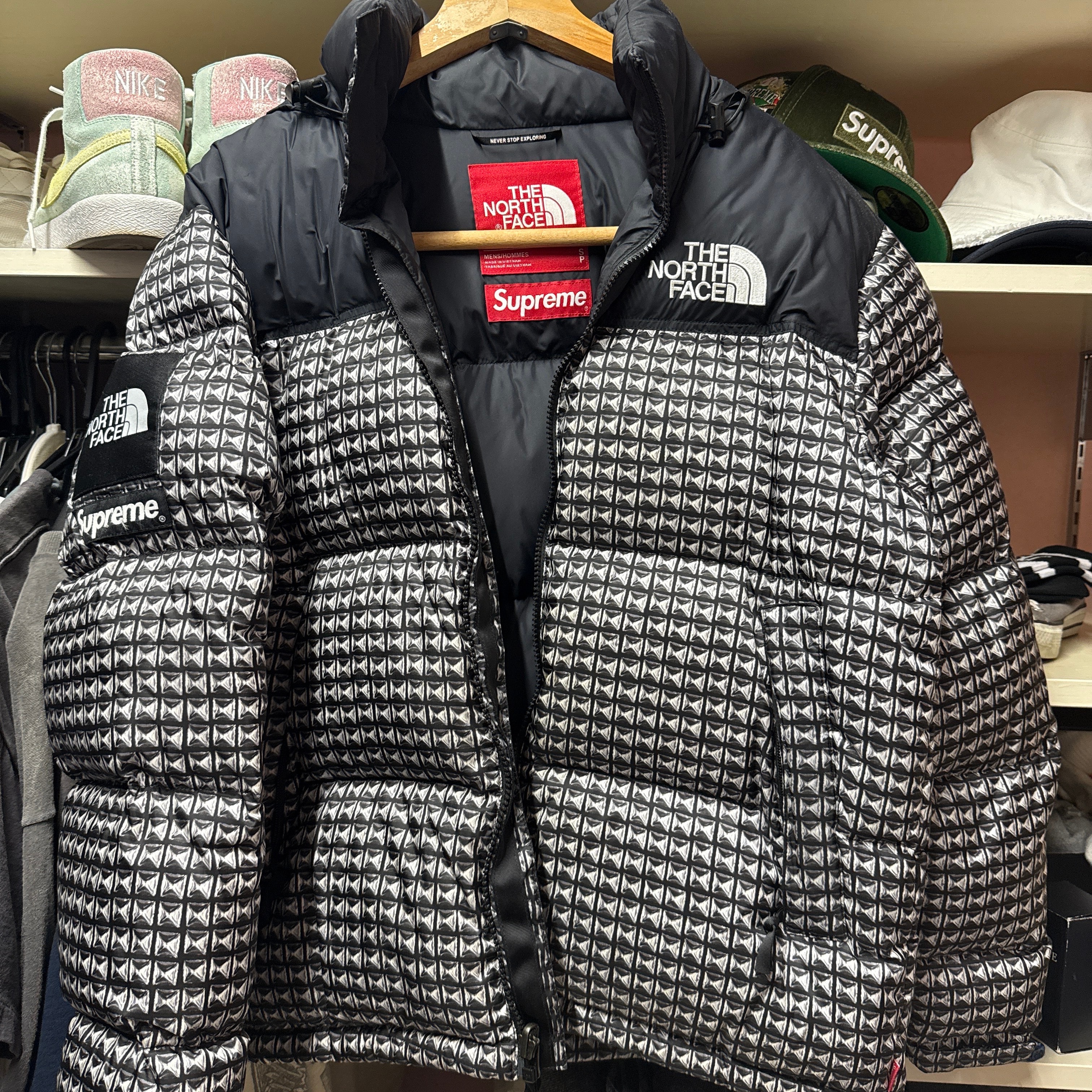 Supreme x The North Face Studded Nuptse Jacket "Black"