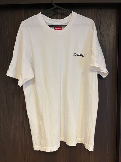Supreme Washed Handstyle S/S Top "White"