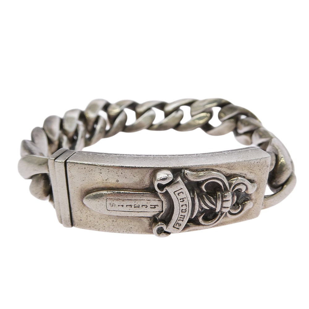 Chrome Hearts ID Classic Link Dagger Bracelet "Silver"