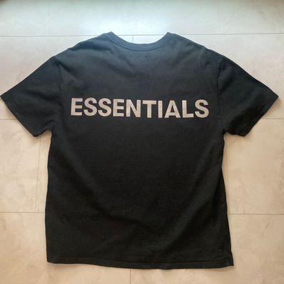 FEAR OF GOD ESSENTIALS 3M Logo Boxy T-shirt "Black"
