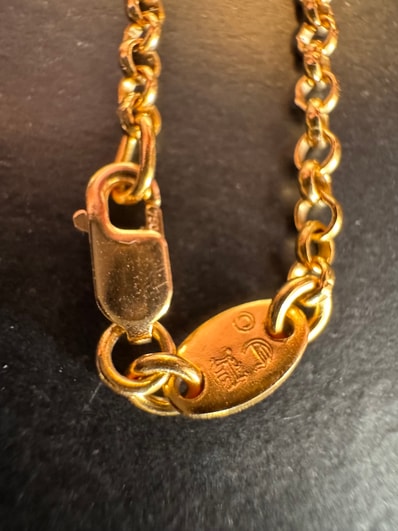 Chrome Hearts Roll Chain Necklace "Gold"