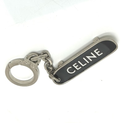 セリーヌ CELINE スケートボード バッグチャーム キーホルダー メタル ブラック