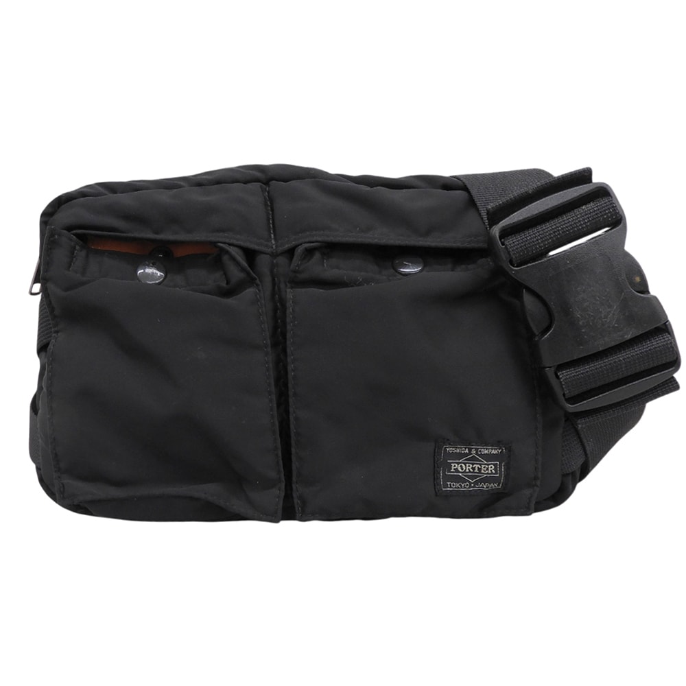 ポーター TANKERWAIST BAG ボディバッグ メンズ ブラック 622-78302
