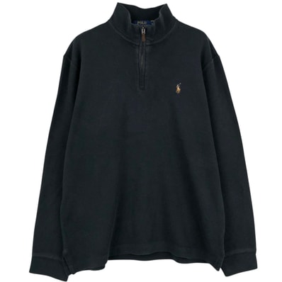古着 ラルフローレン Ralph Lauren ESTATE RIB ハーフジップスウェットシャツ トレーナー メンズM相当/eaa676280
