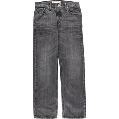 古着 リーバイス Levi's 505 STRAIGHT FIT ブラックデニム テーパードデニムパンツ メンズw32相当/eaa459338