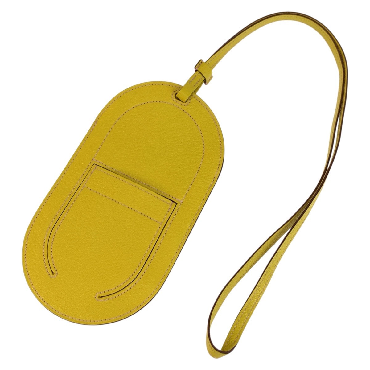 美品 HERMES エルメス イン ザ ループ トゥー ゴー PM イエロー シェーブル 携帯ケース フォンケース D刻印 602085 【中古】