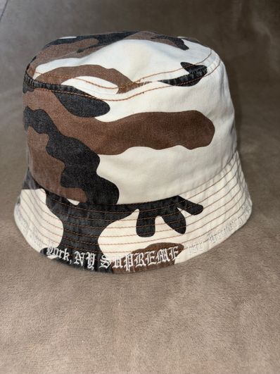 Supreme Embroidered Brim Crusher "Brown Camo"