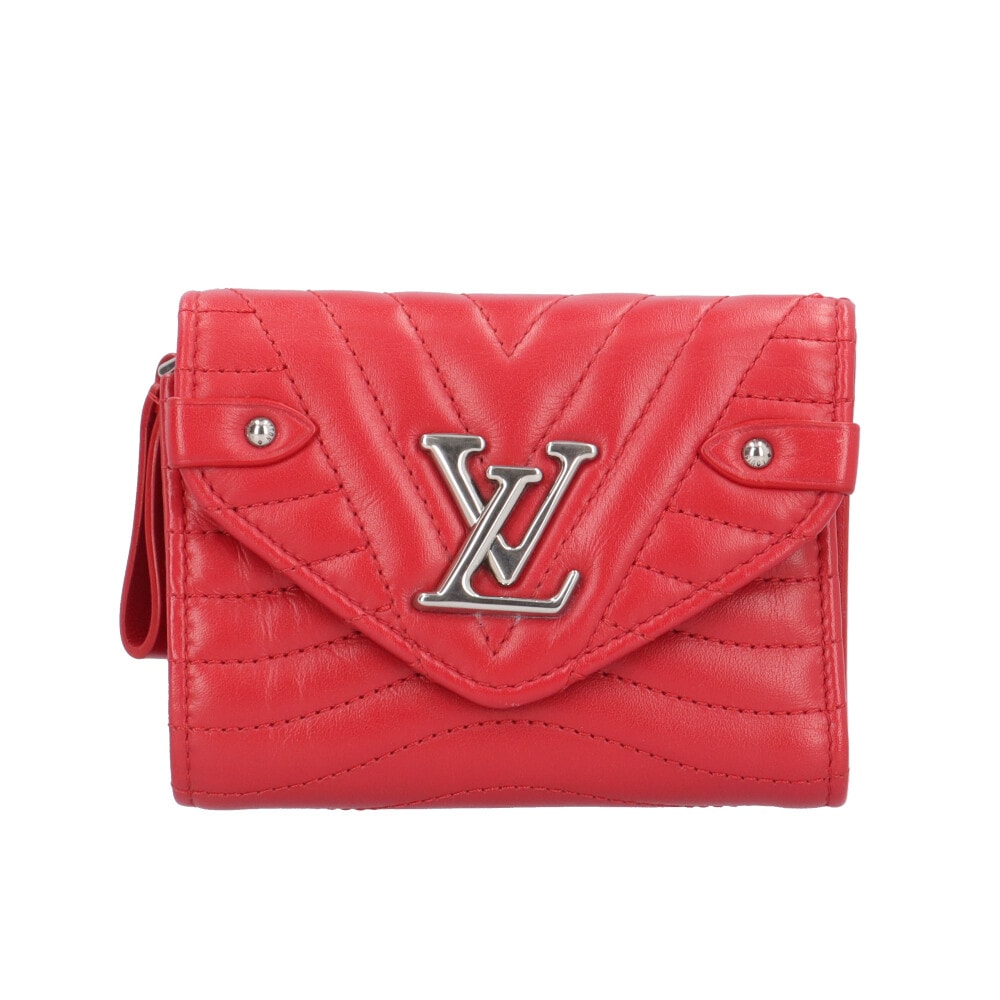 ルイヴィトン コンパクトウォレット ニューウェーブ 三つ折り財布 レザー M63428 レディース LOUIS VUITTON 中古
