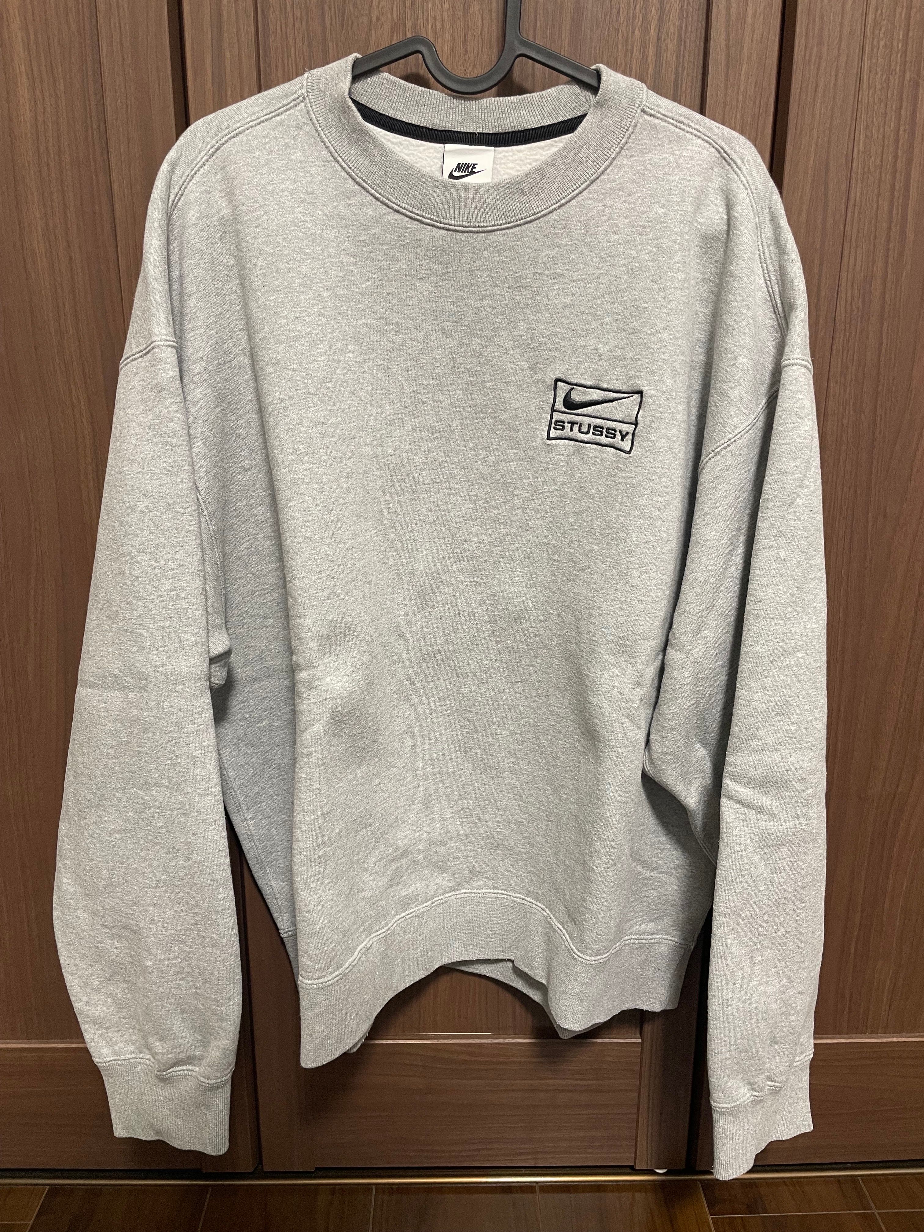 Stussy x Nike Fleece Crew (US Size) "Grey" DO9337-063