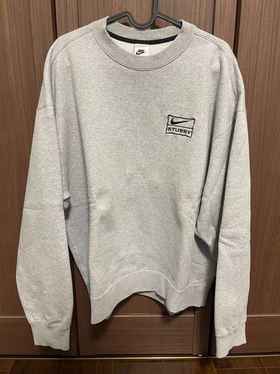 Stussy x Nike Fleece Crew (US Size) "Grey" DO9337-063