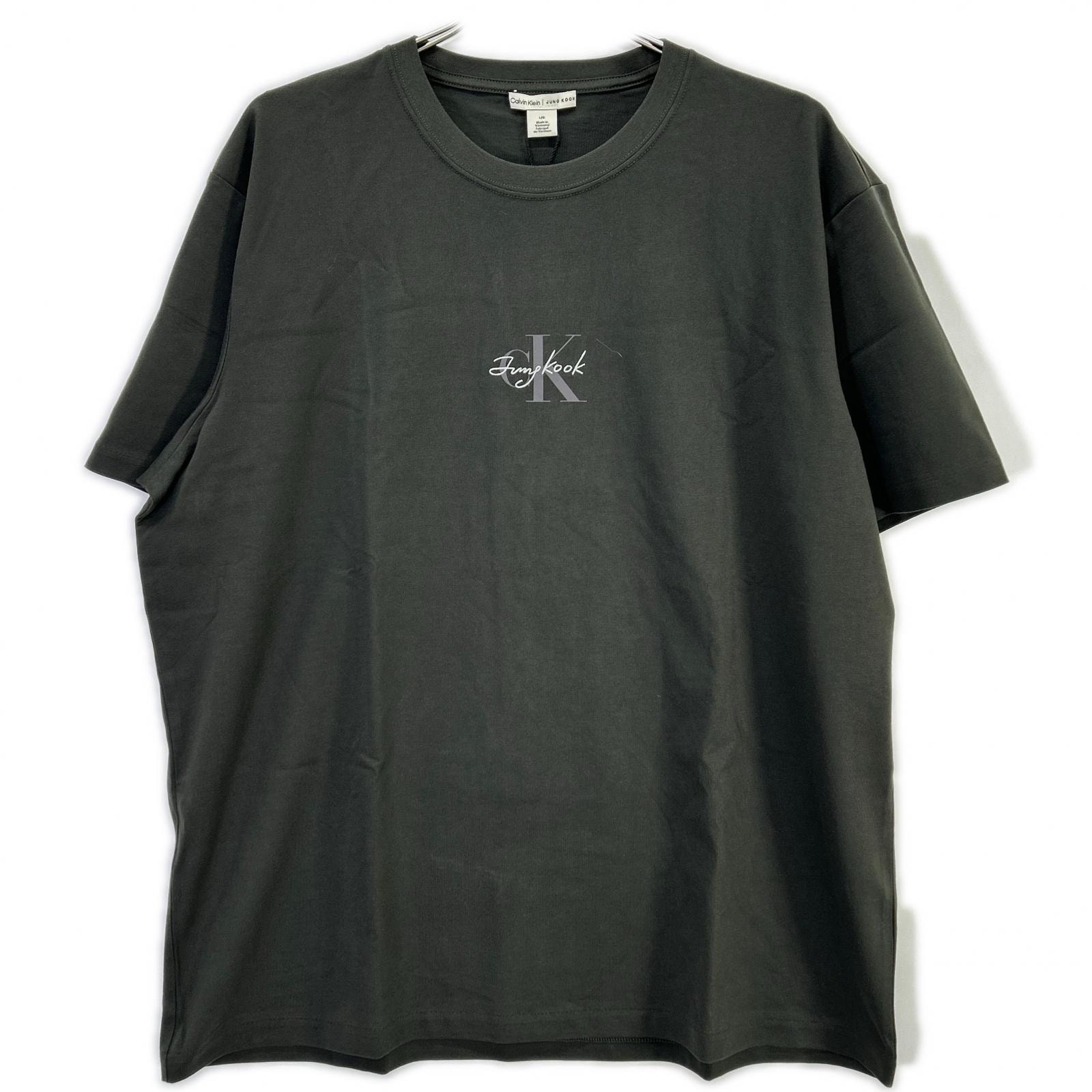 カルバンクライン ×JUNG KOOK 40420MF MONOGRAM S/S TEE Tシャツ モノロゴ L