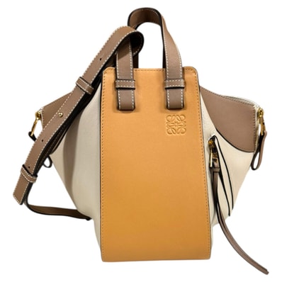 ロエベ ハンモック スモール ショルダーバッグ カーフ 326.30KS35 ベージュ レディース LOEWE 中古